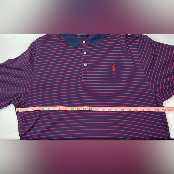 Ralph Lauren Polo Golf Pima Cotton Striped Polo Shirt Size XL - Picture 7 of 7